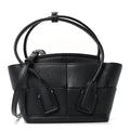 Grained Calfskin Mini Maxi Intrecciato Arco 33 Black