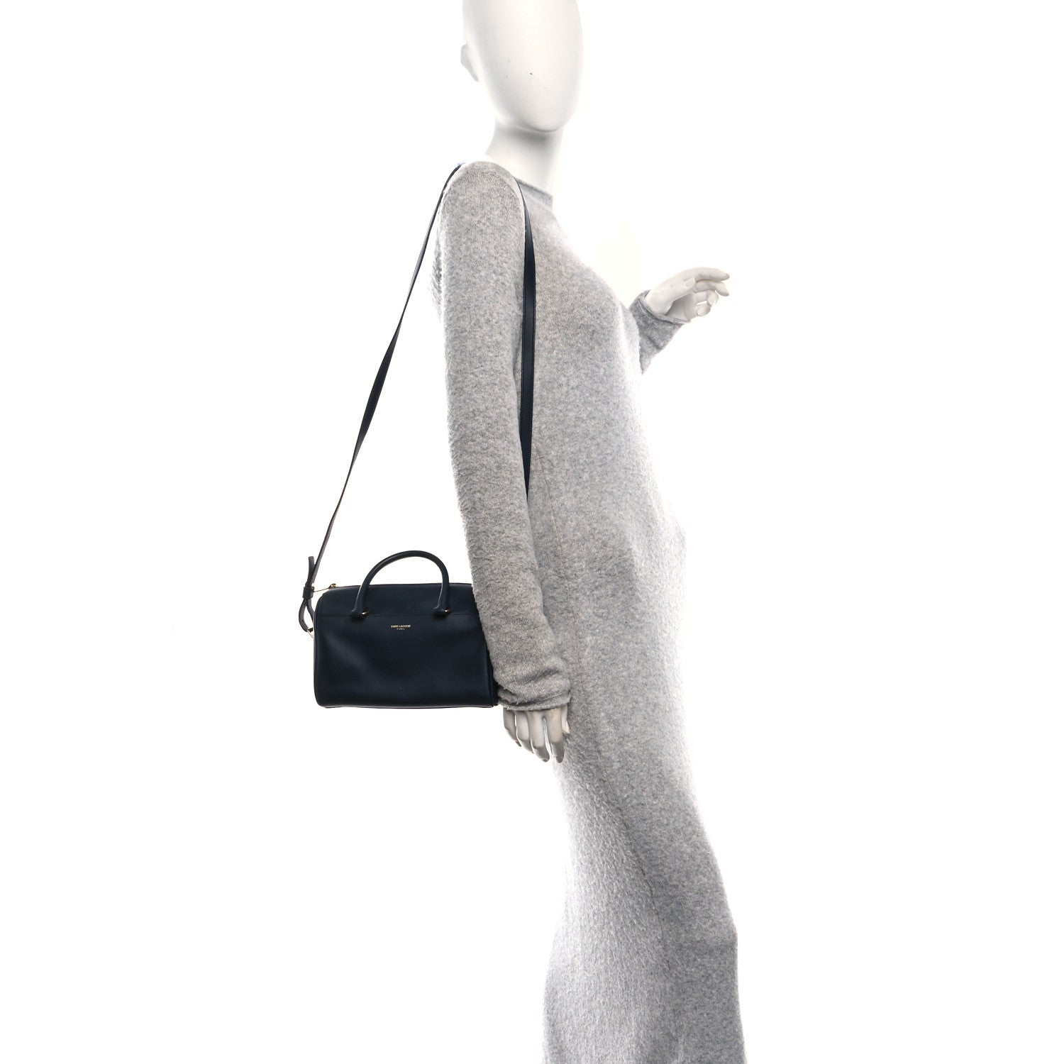 Calfskin Classic Baby Duffle Navy Blue