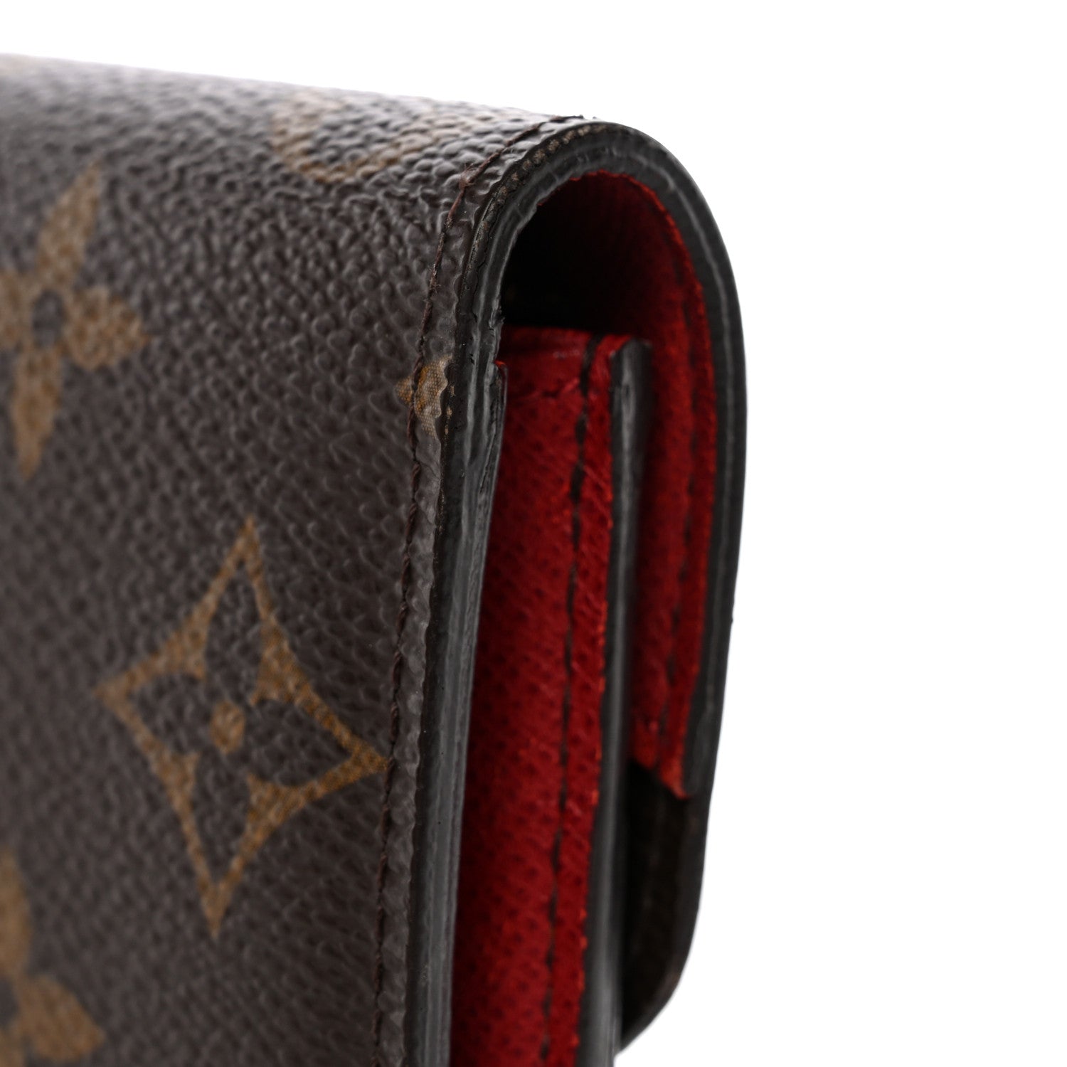 Monogram Emilie Wallet Red