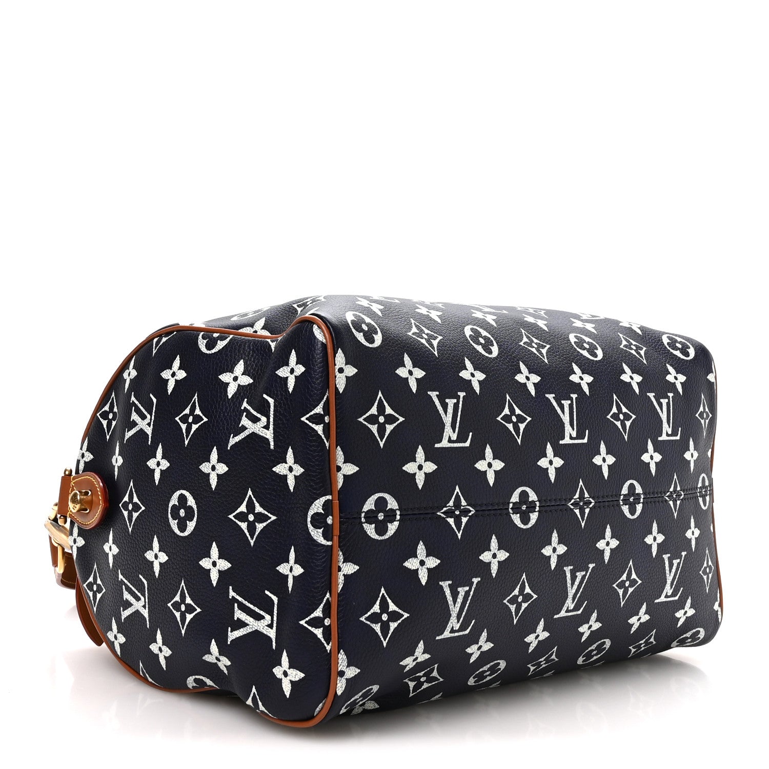 Calfskin Monogram Speedy P9 Bandouliere 30 Indigo