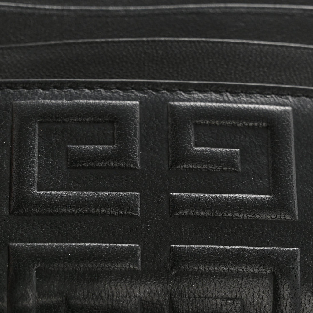 Calfskin 4G Embossed  Holder Black