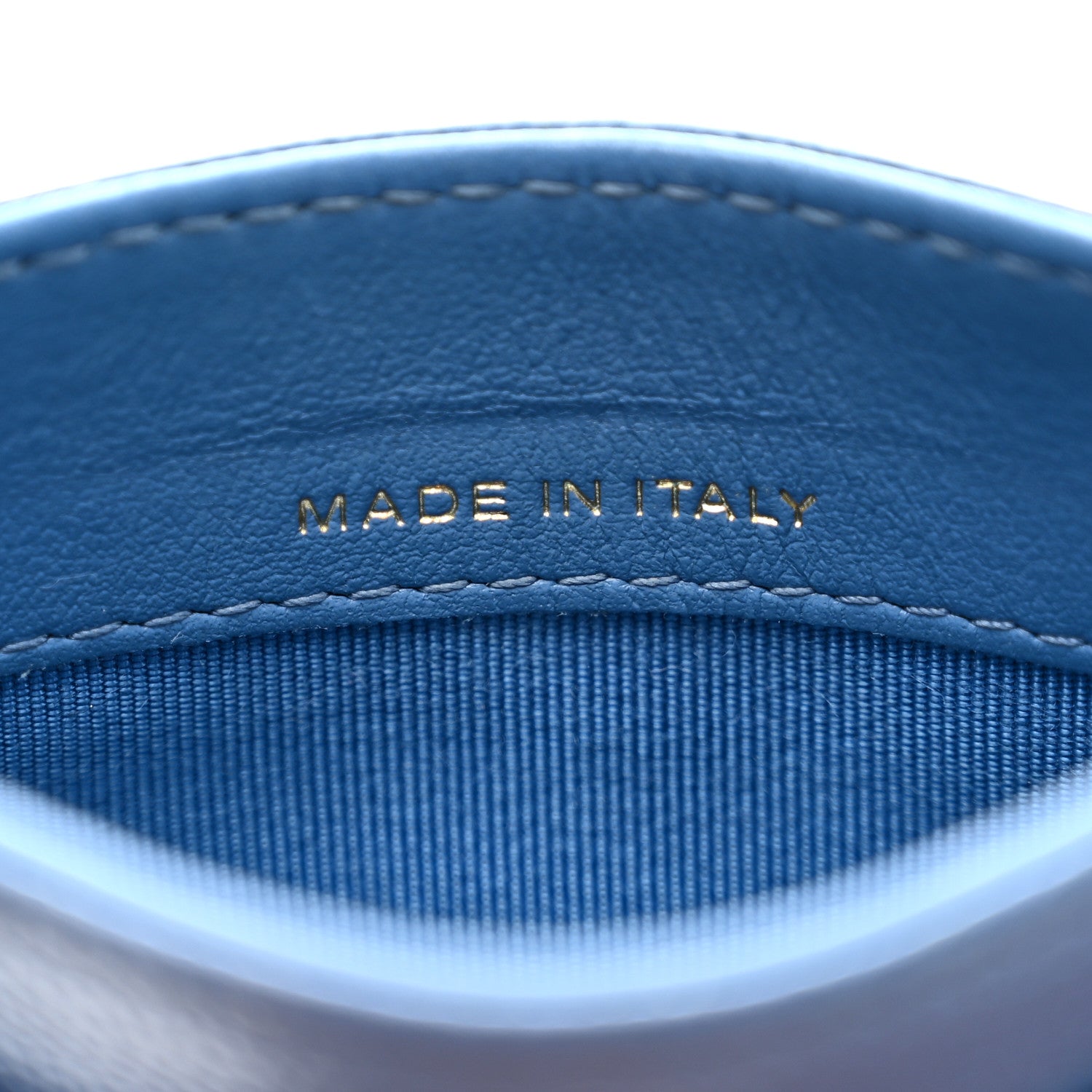 Caviar Quilted  Holder Blue
