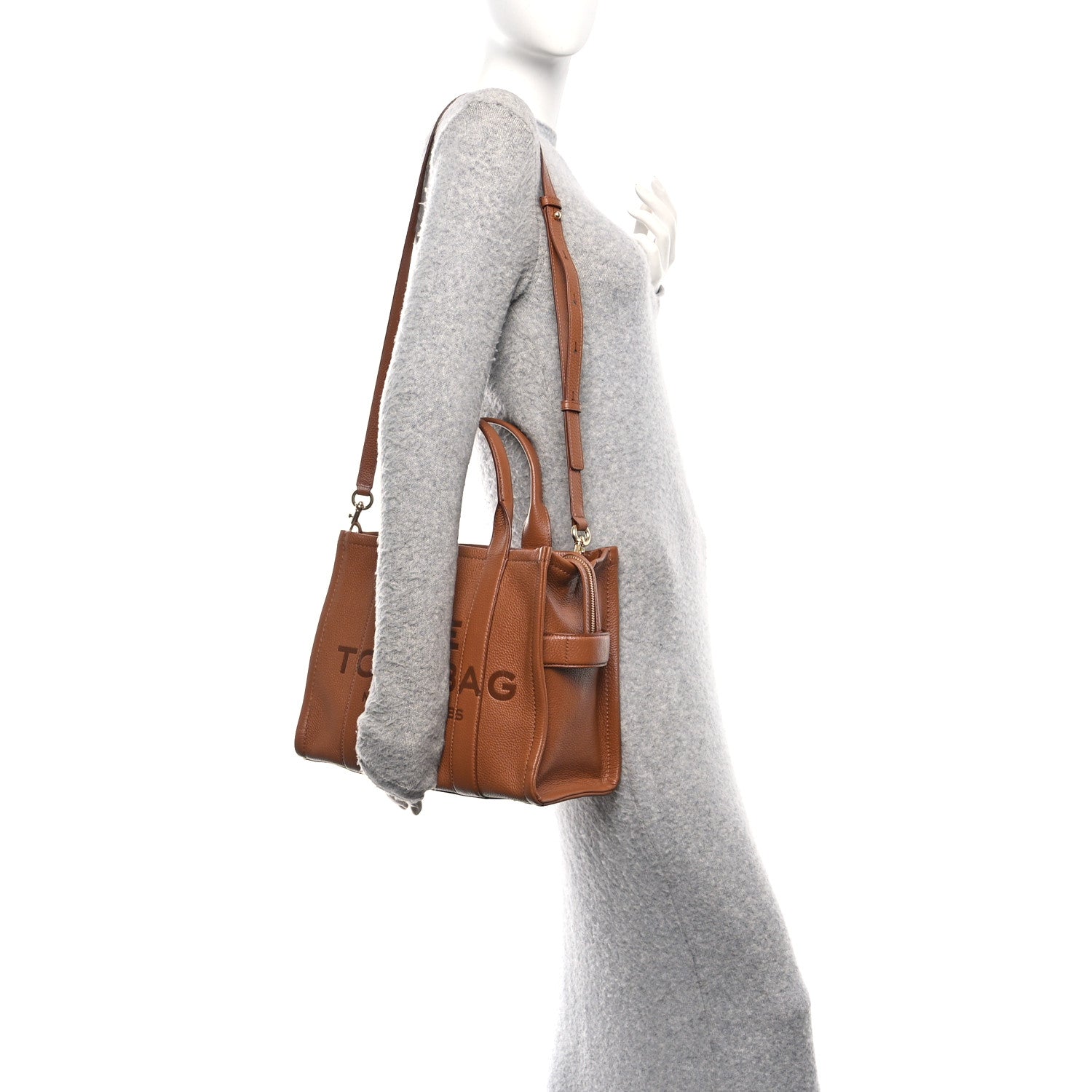 Grained Calfskin Medium The Tote Bag Argan Oil