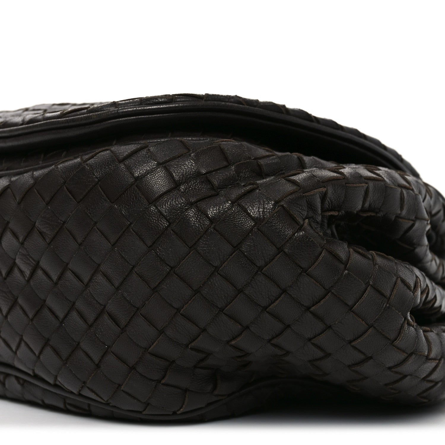 Nappa Intrecciato Messenger Bag Ebano