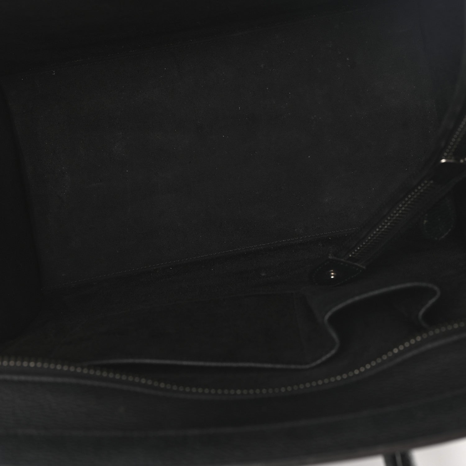 Drummed Calfskin Mini Luggage Black