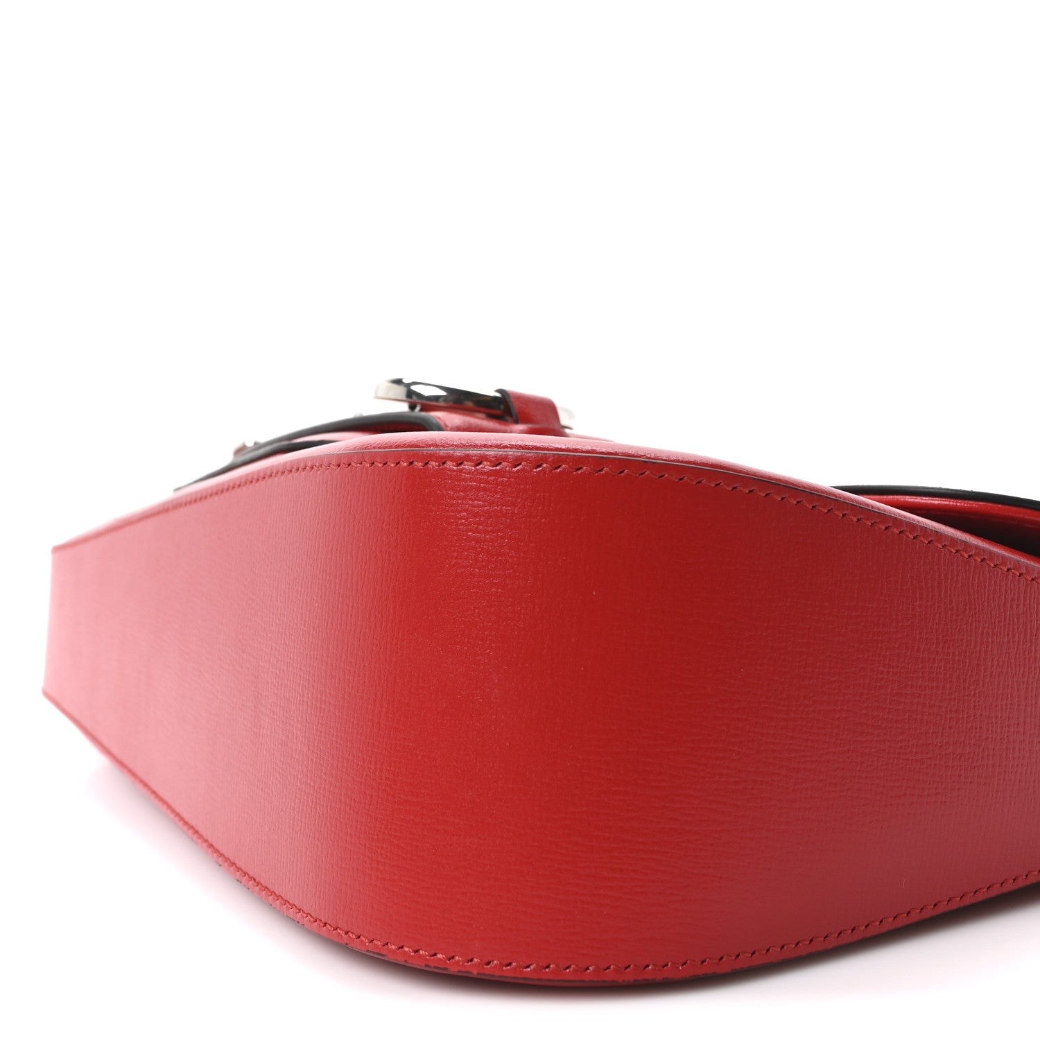 Demetra Small Horsebit 1955 Asymmetric Shoulder Bag New Cherry Red