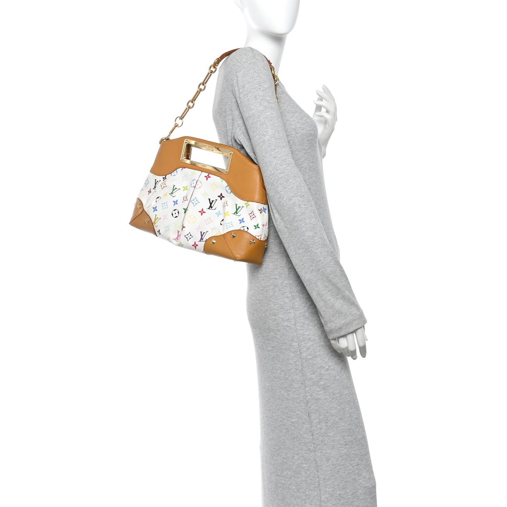 Monogram Multicolor Judy MM White