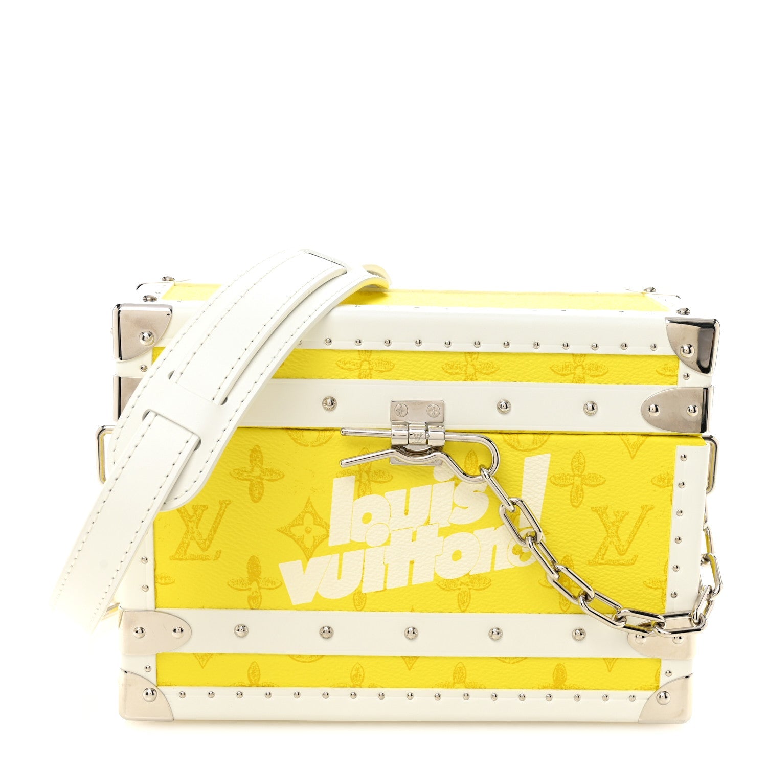 Vintage Monogram Everyday LV Clutch Trunk Jaune