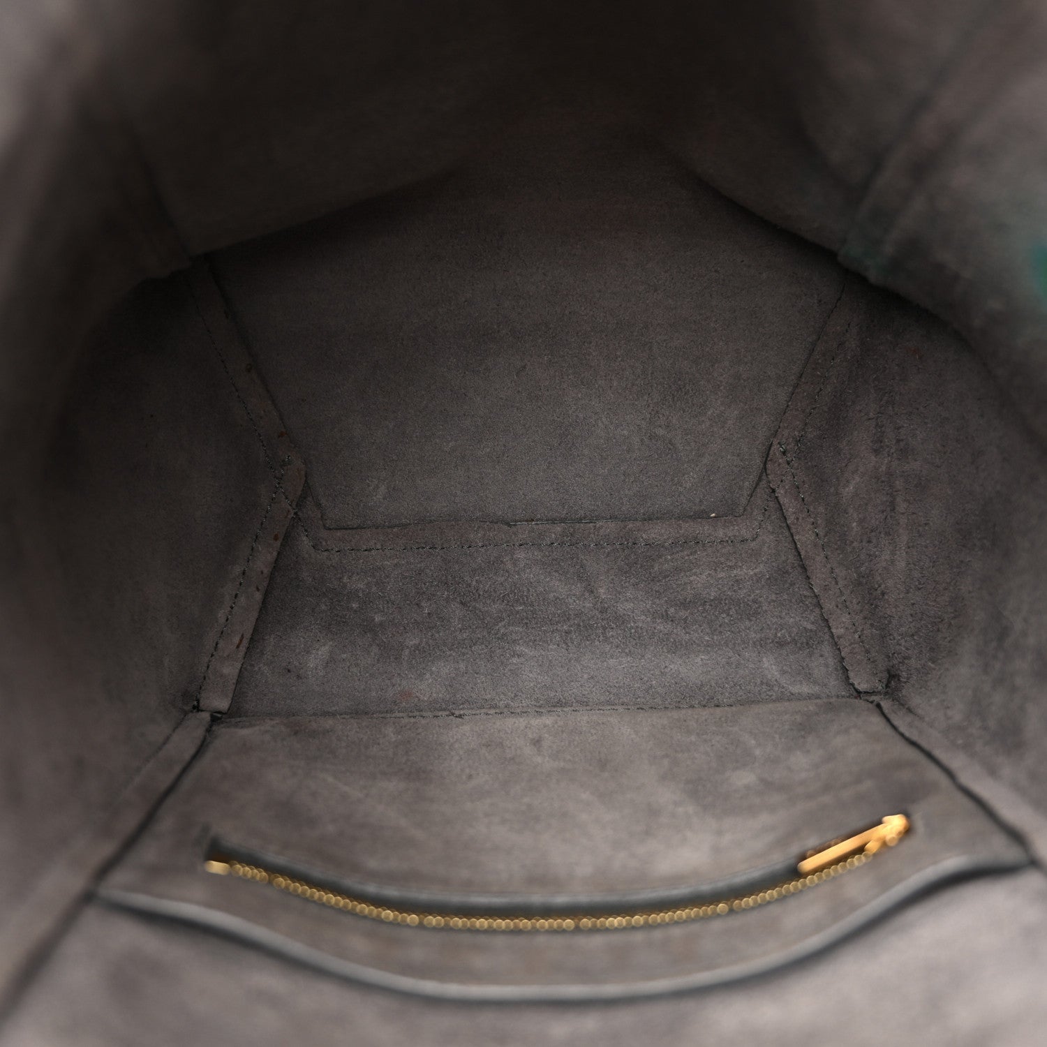 Soft Grained Calfskin Small Sangle Bucket Bag Kohl