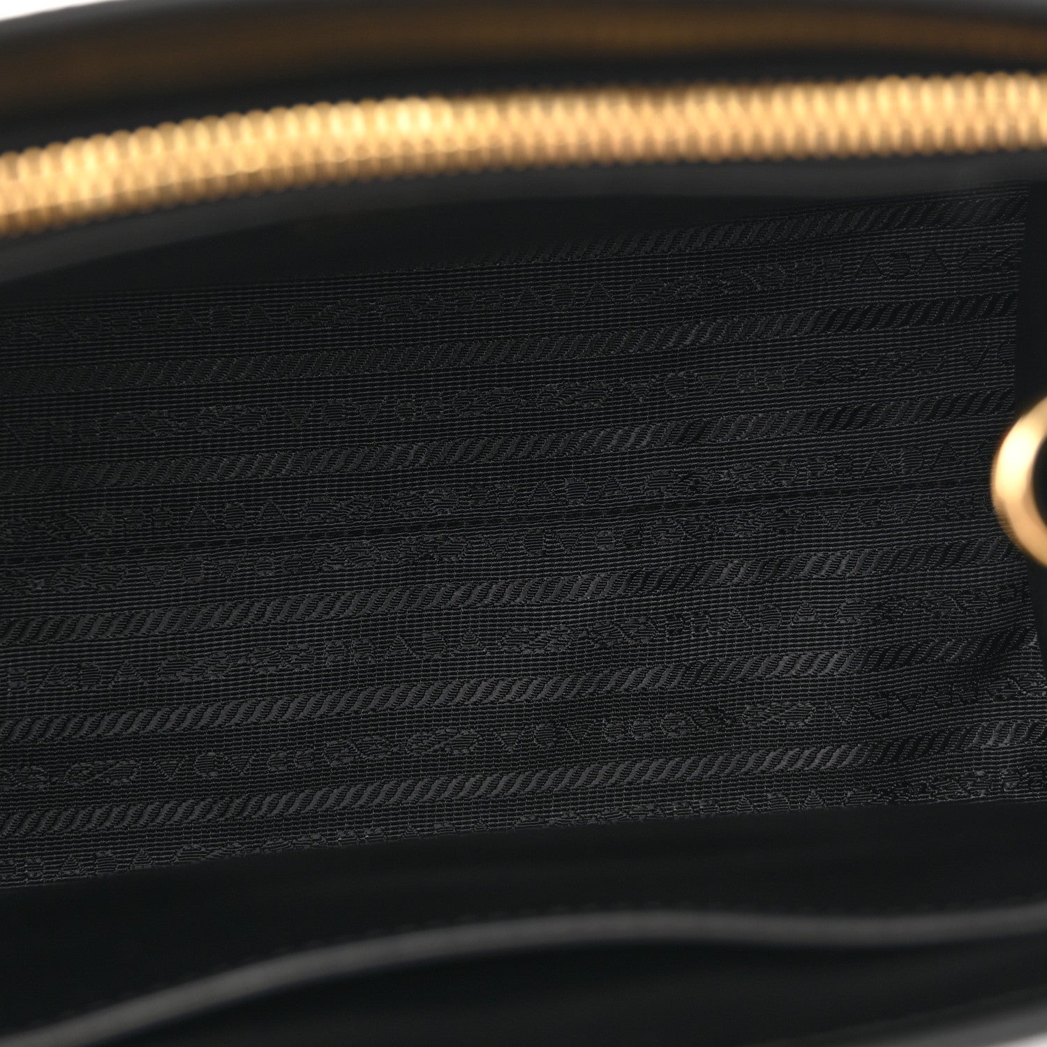 Saffiano Cuir Calfskin Small Monochrome Top Handle Tote Black