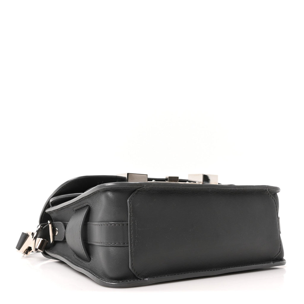 Calfskin Mini PS11 Classic Shoulder Bag Heather Grey