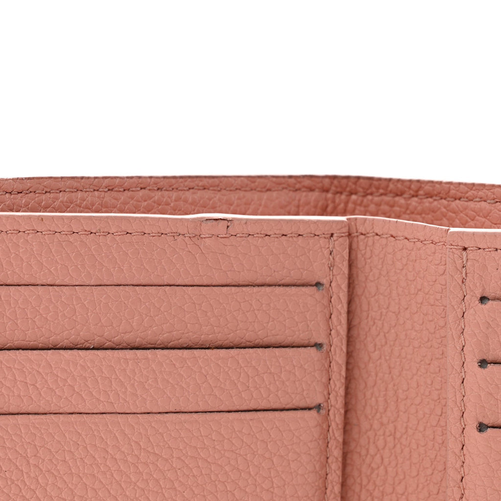 Empreinte Monogram Giant Victorine Wallet Rose Trianon Creme
