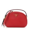 Saffiano Lux Odette Crossbody Fuoco
