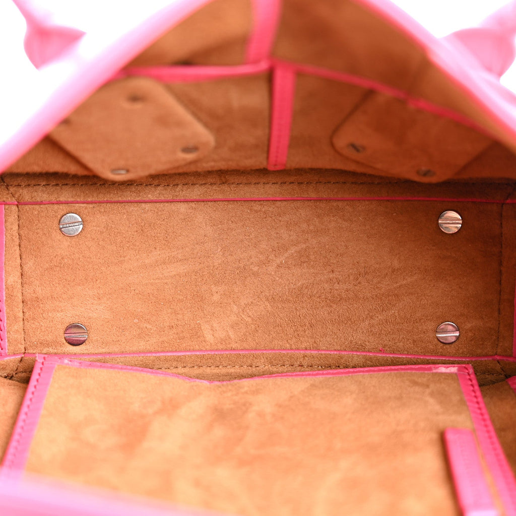 Paper Calfskin Maxi Intrecciato Mini Arco Pink