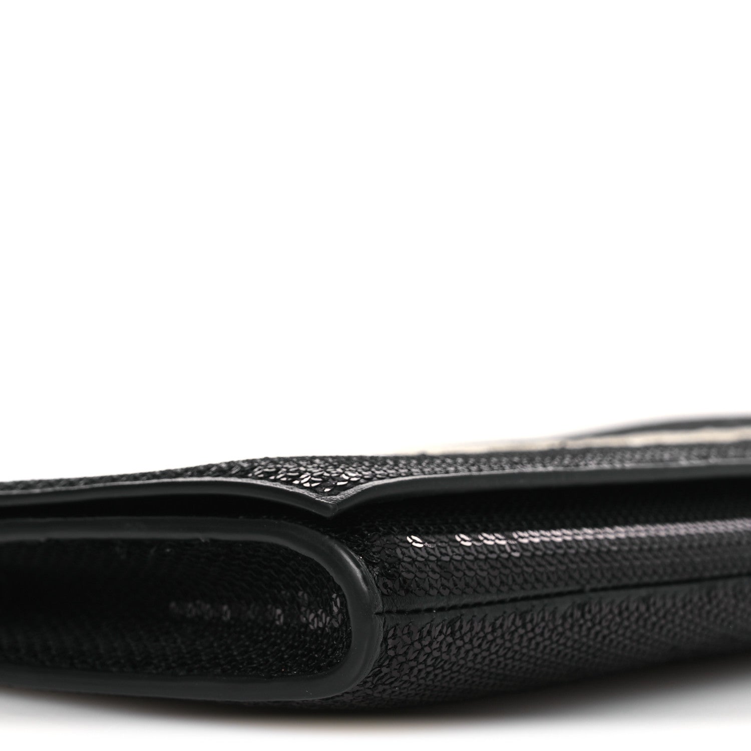 Sequin Asymetric Clutch  Black White