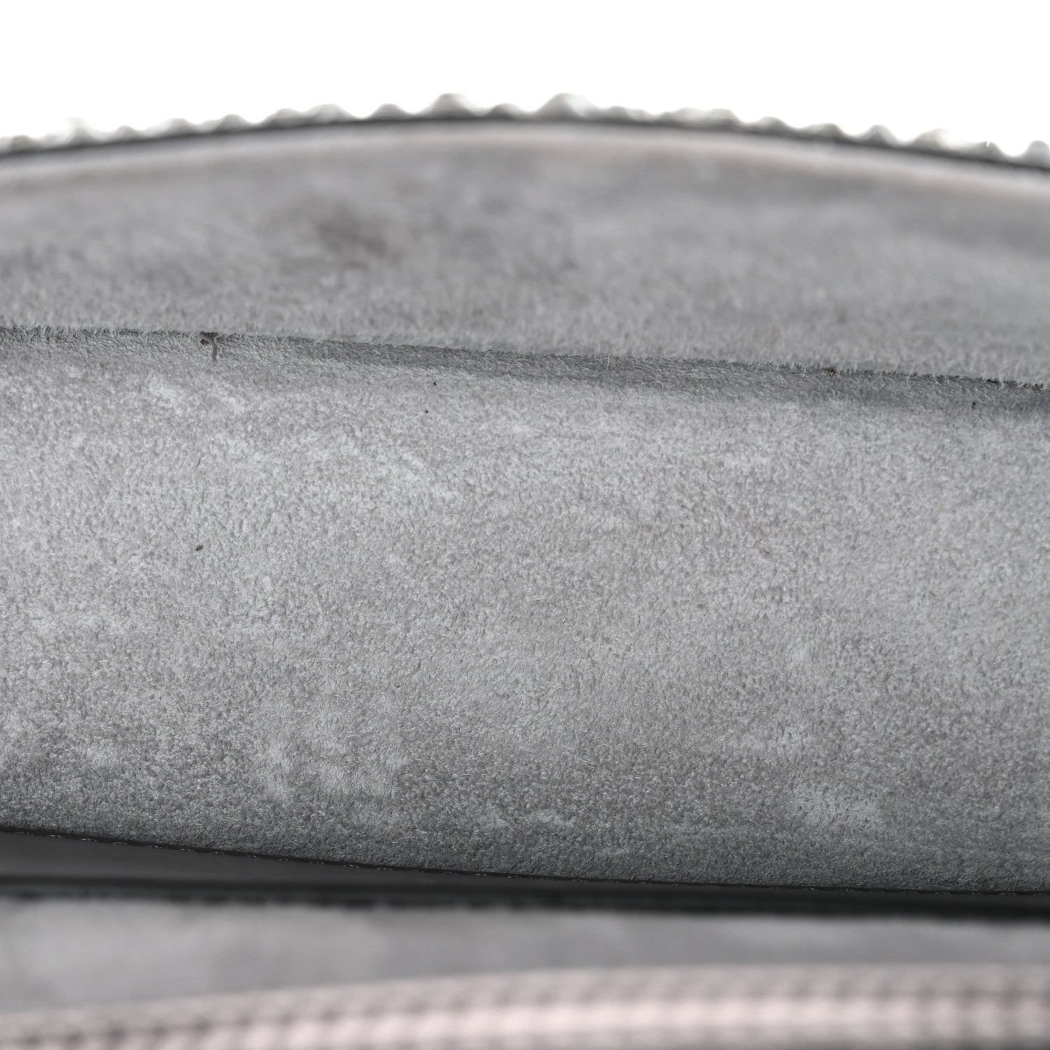Crystal Suede Enamel Vlogo Small Loco Shoulder Bag Silver