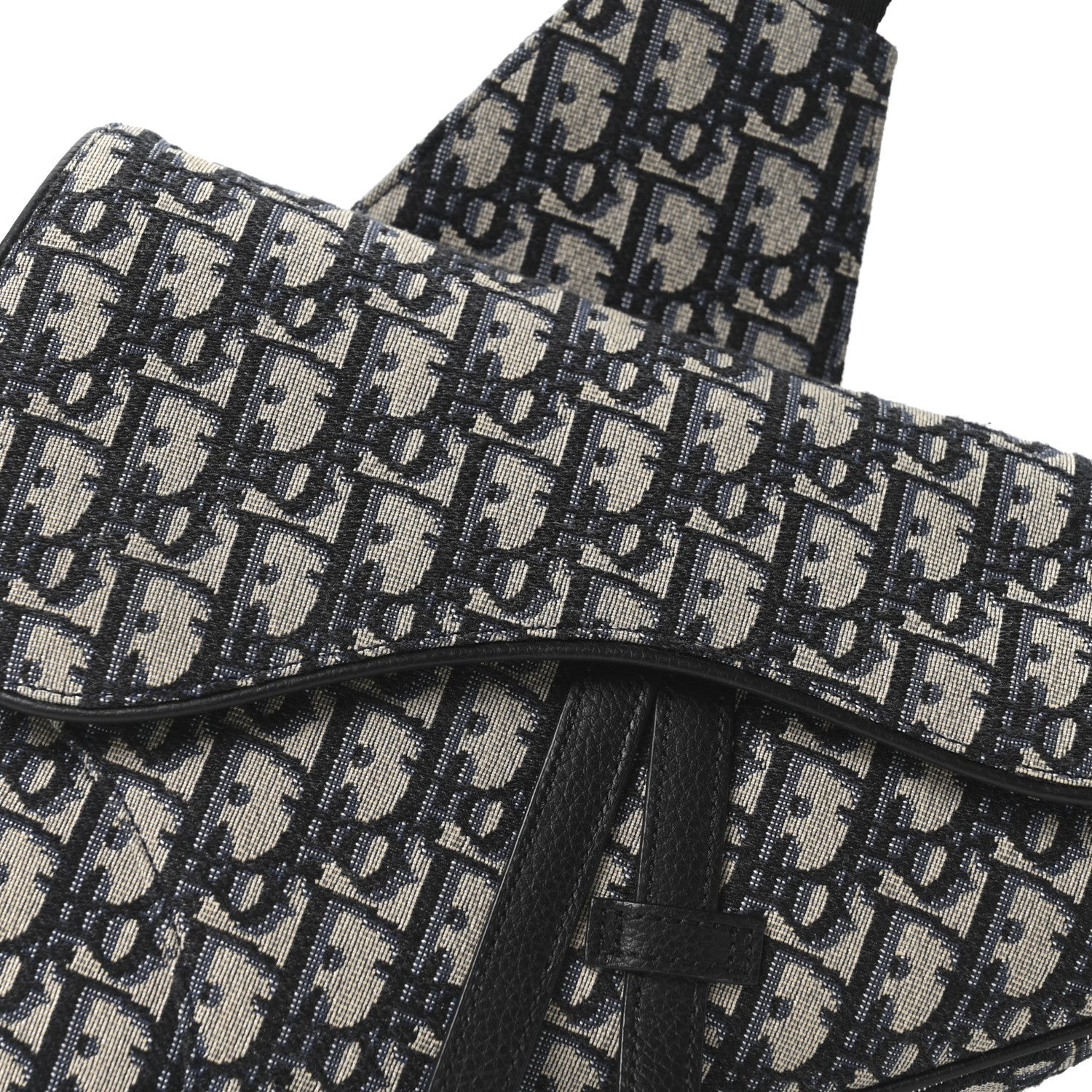 Oblique Mens Saddle Bag Blue