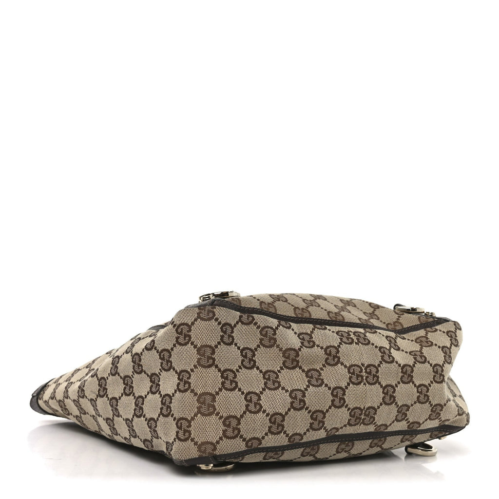 Monogram Small Gold D Ring Tote Brown