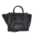 Supple Calfskin Medium Phantom Luggage Black
