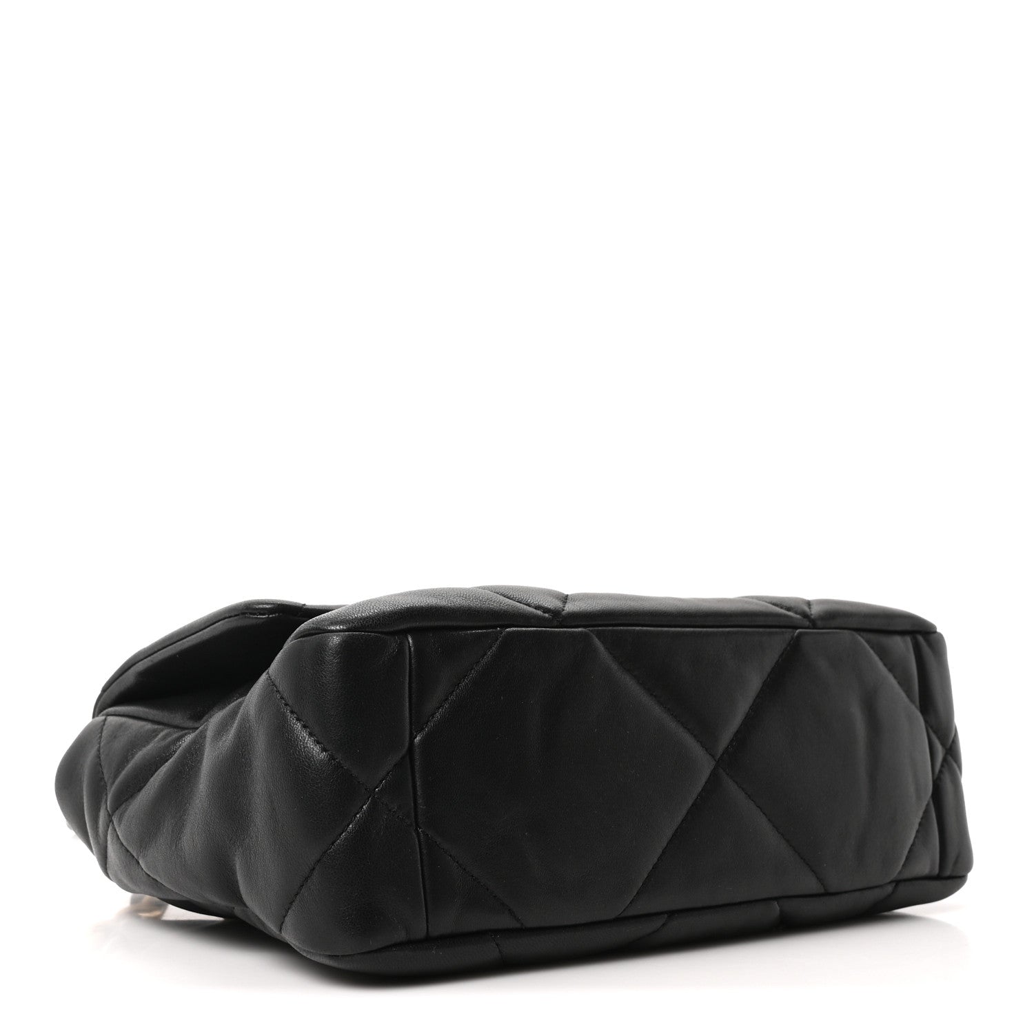 Lambskin Quilted Medium Chanel 19 Flap Black