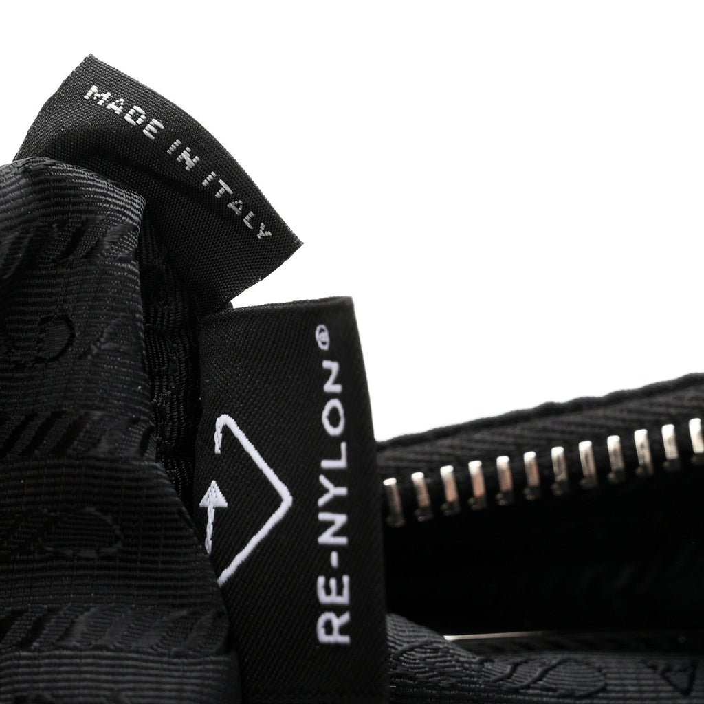 Tessuto Nylon Saffiano Mini Re-Edition 2005 Bag Black