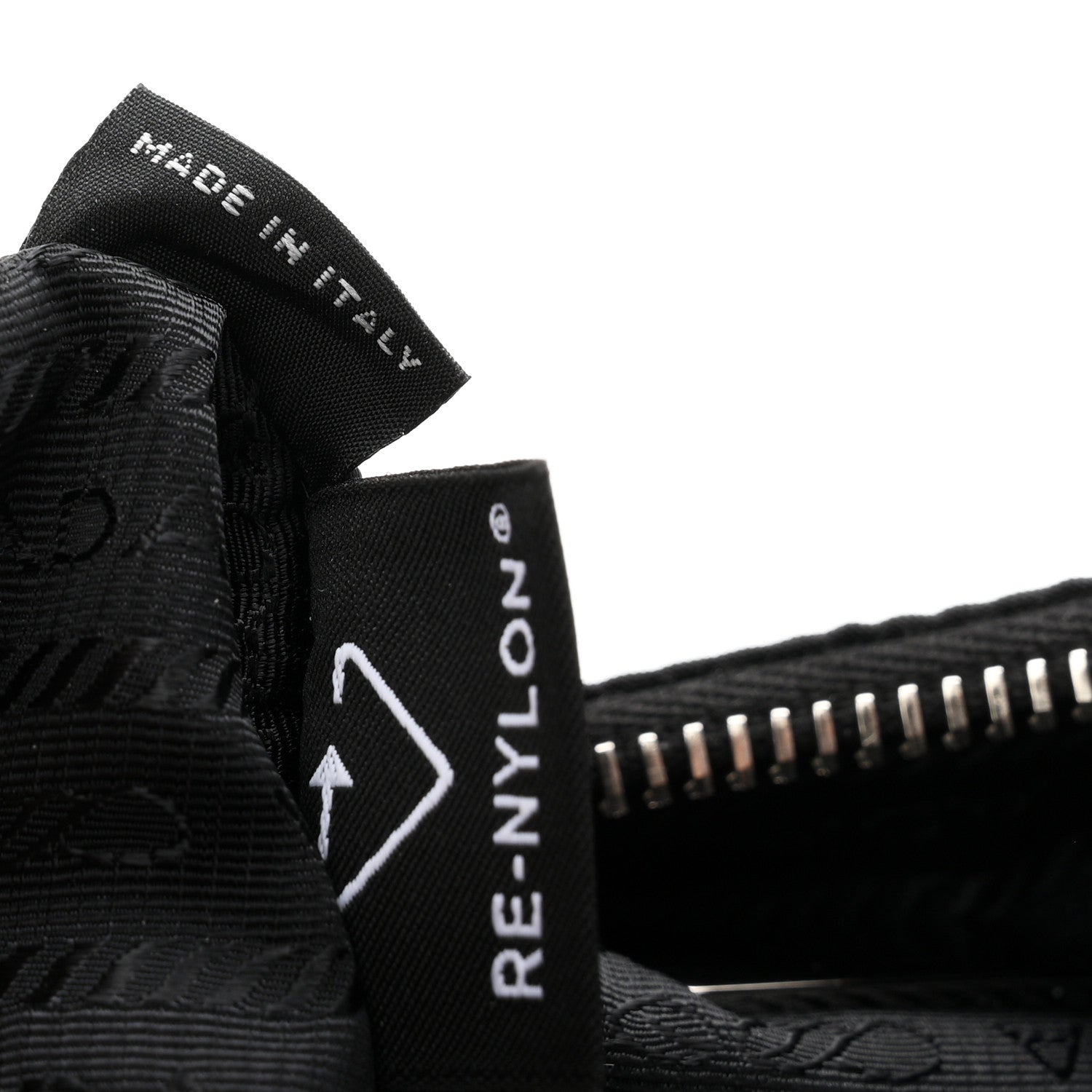 Tessuto Nylon Saffiano Mini Re-Edition 2005 Bag Black