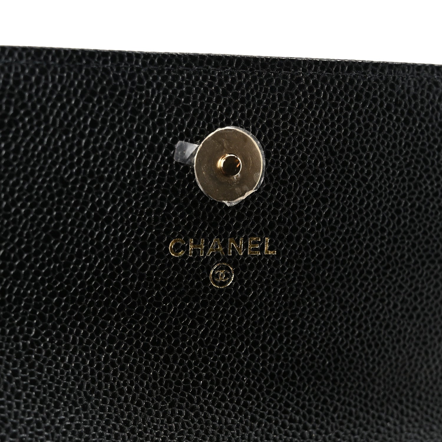 Caviar Quilted Business Affinity Clutch With Chain Black