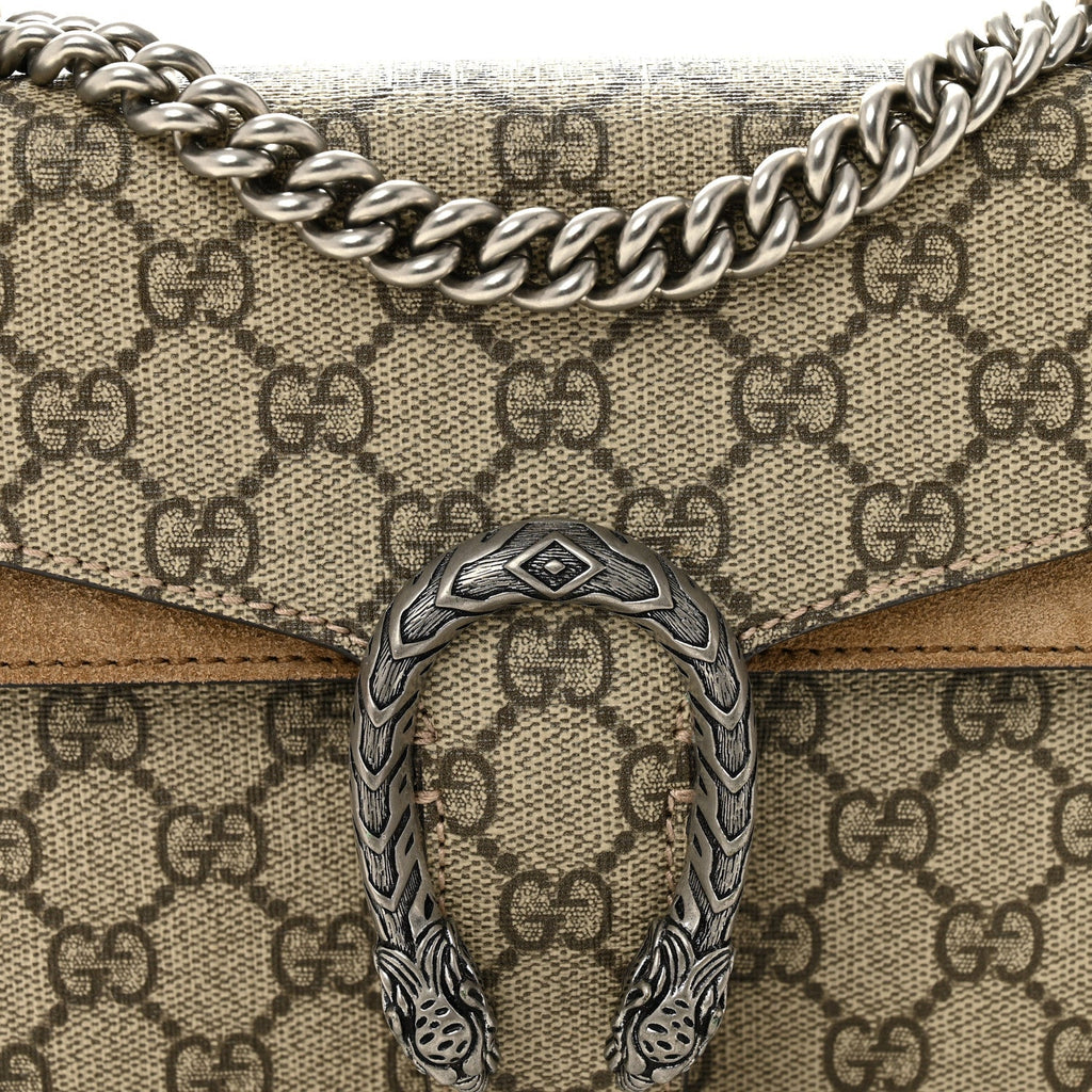 GG Supreme Monogram Mini Dionysus Shoulder Bag Taupe