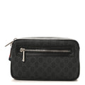 Soft GG Supreme Monogram Web Belt Bag Black Grey