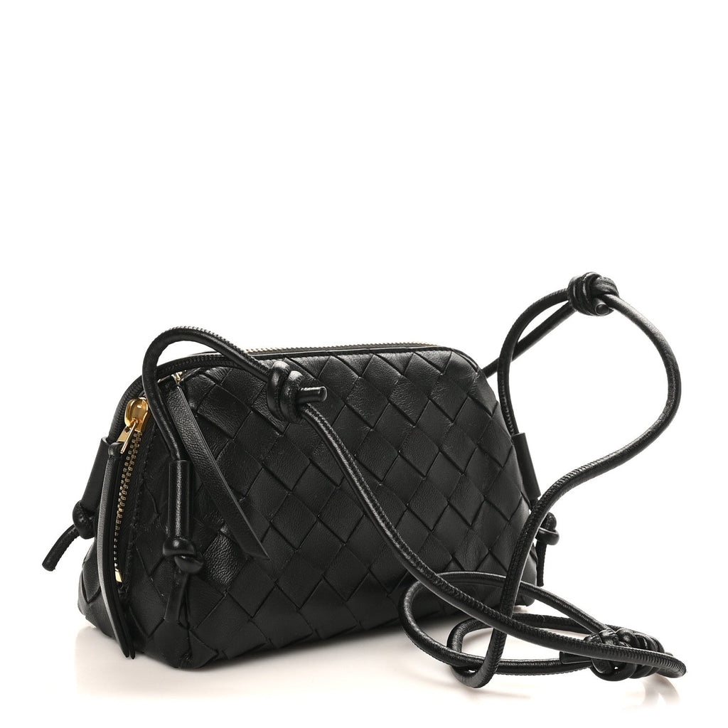 Nappa Intrecciato Concert Pouch Black