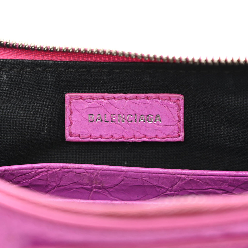 Agneau Arena Le Cagole Mini Purse With Chain Lipstick Pink