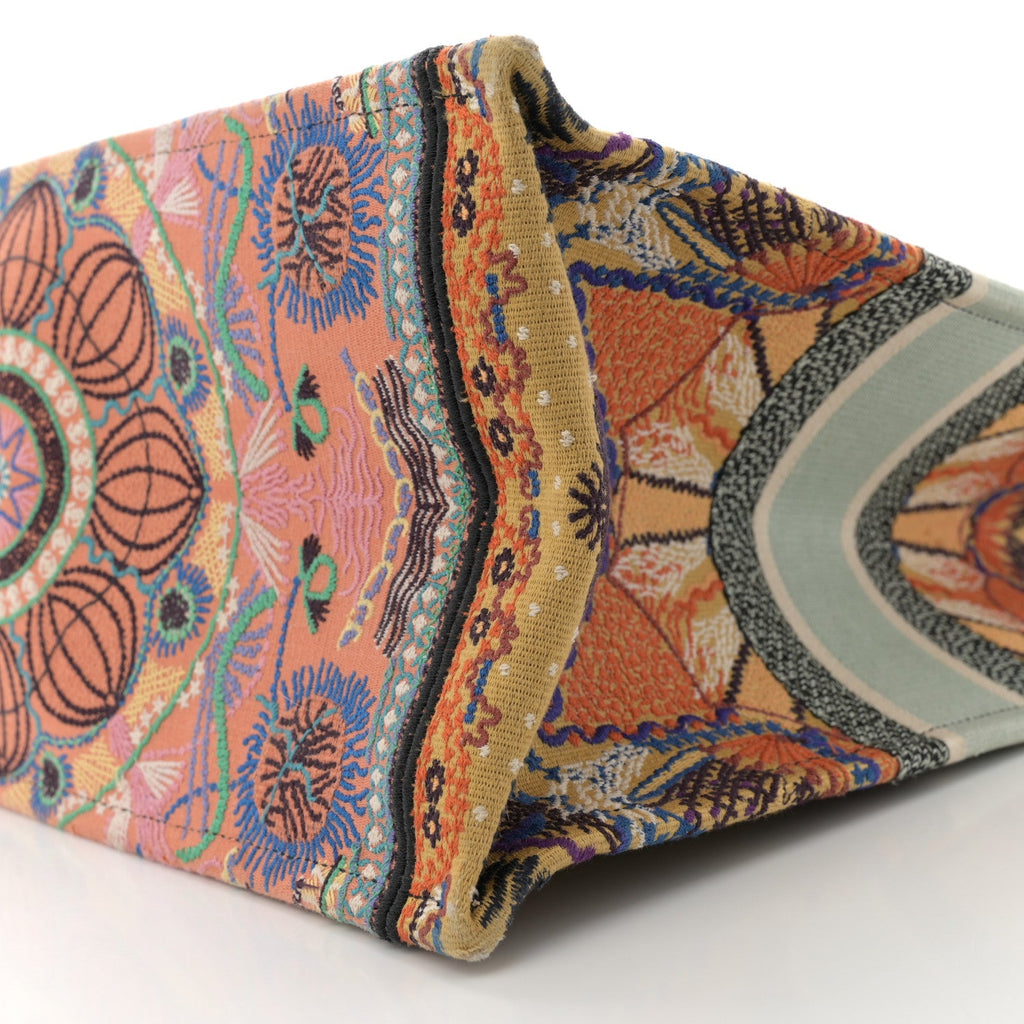 Canvas Embroidered Large In Lights Book Tote Multicolor