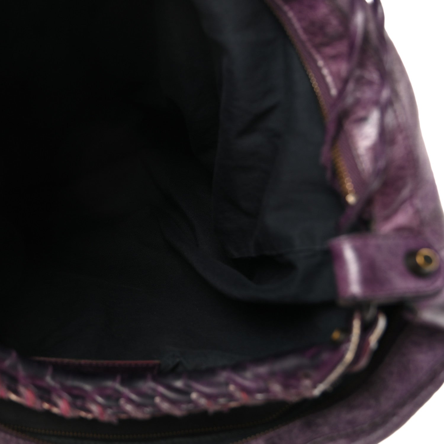 Agneau Classic Hardware Day Hobo Raisin