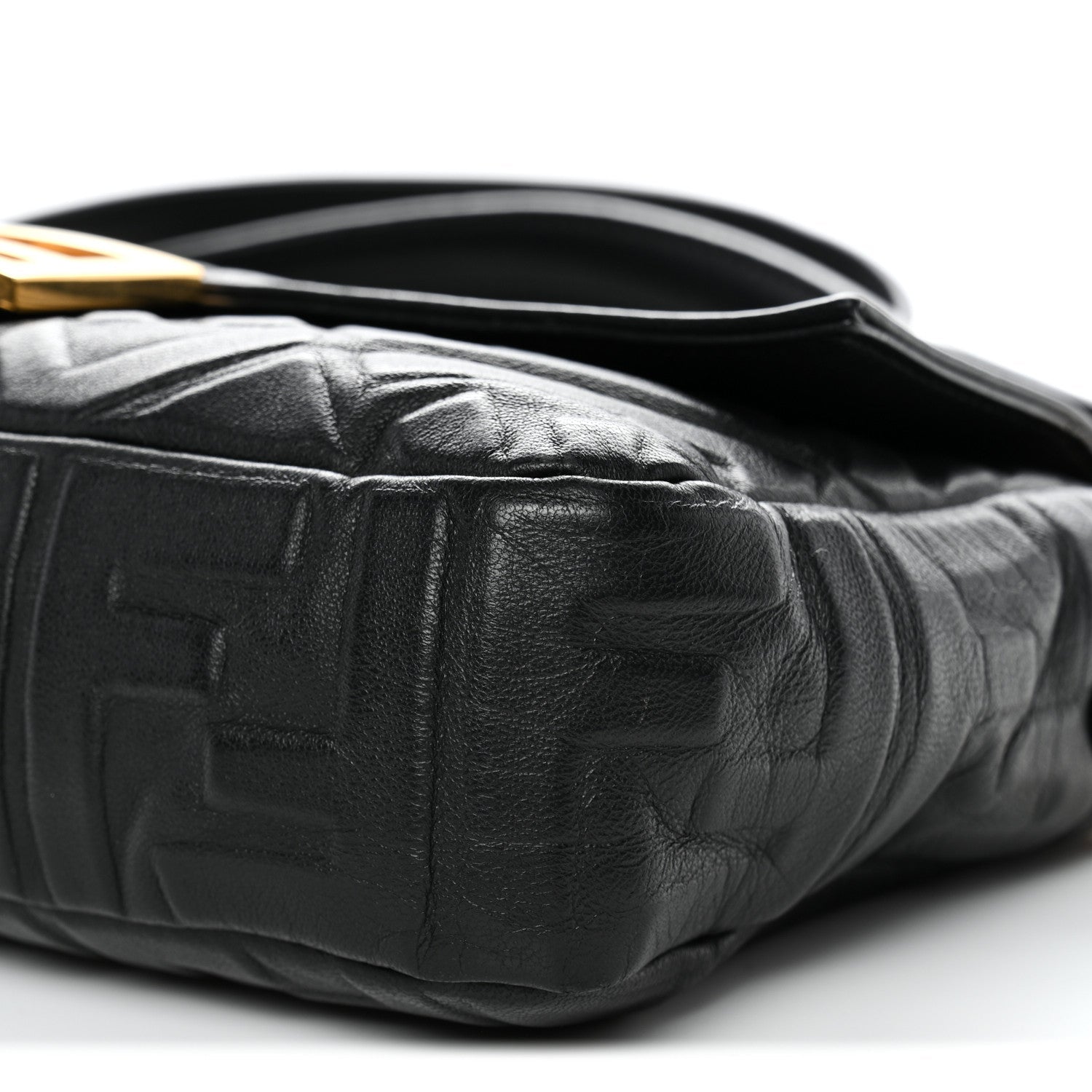 Nappa FF 1974 Embossed Baguette Black