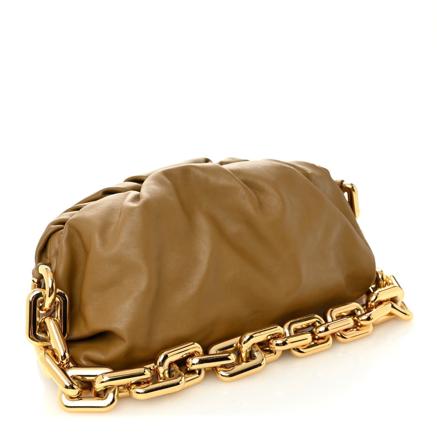 Calfskin The Pouch Chain Moutarde