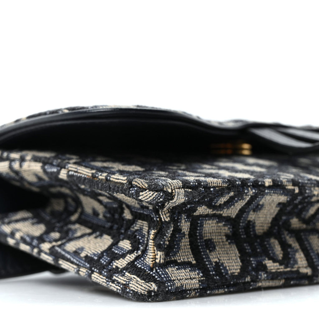 Oblique Saddle Belt Bag Blue
