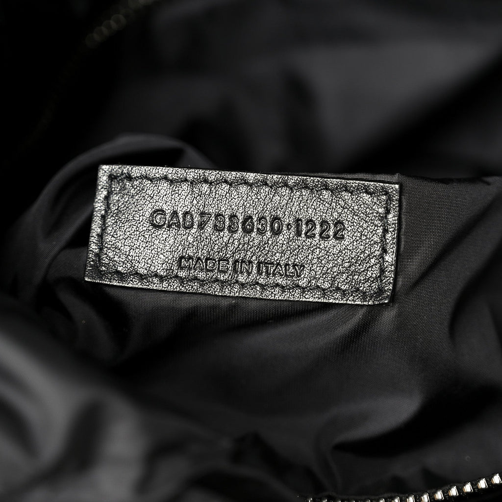 Econyl Nylon Lou Puffer Messenger Black