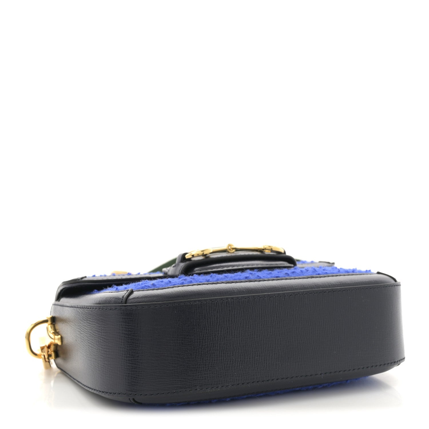 Casy Wool Azalea Calfskin Mini Horsebit 1955 Shoulder Bag Blue China