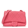 Caviar Quilted Mini Incognito Square Flap Pink