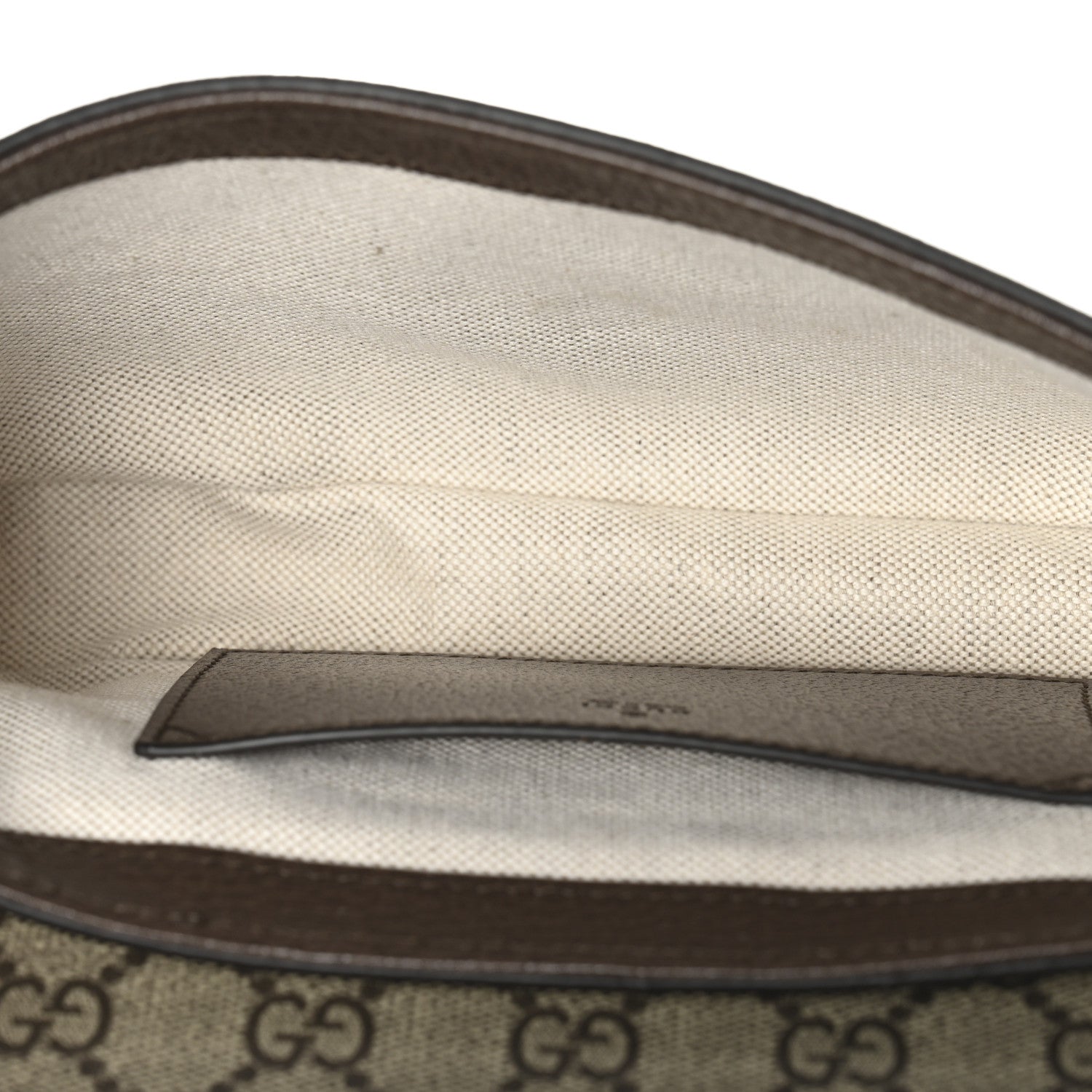 GG Supreme Monogram Textured Dollar Calfskin Web Mini Ophidia Envelope Shoulder Bag Beige Ebony New Acero