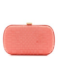 Satin Intrecciato Clutch Orange