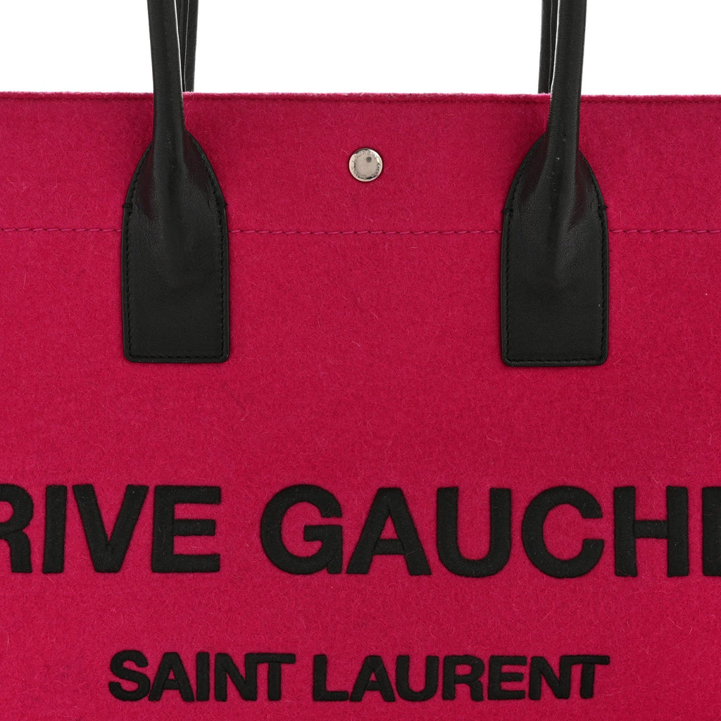 Wool Rive Gauche Tote Fuchsia