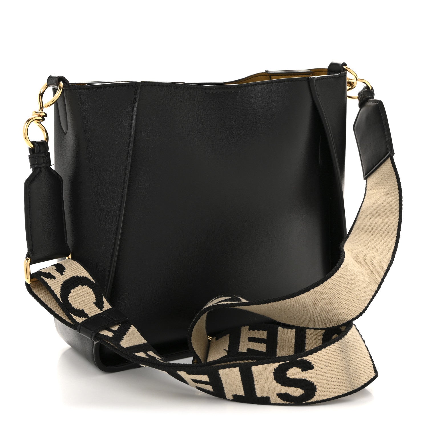 Eco Alter Nappa Perforated Logo Mini Crossbody Black