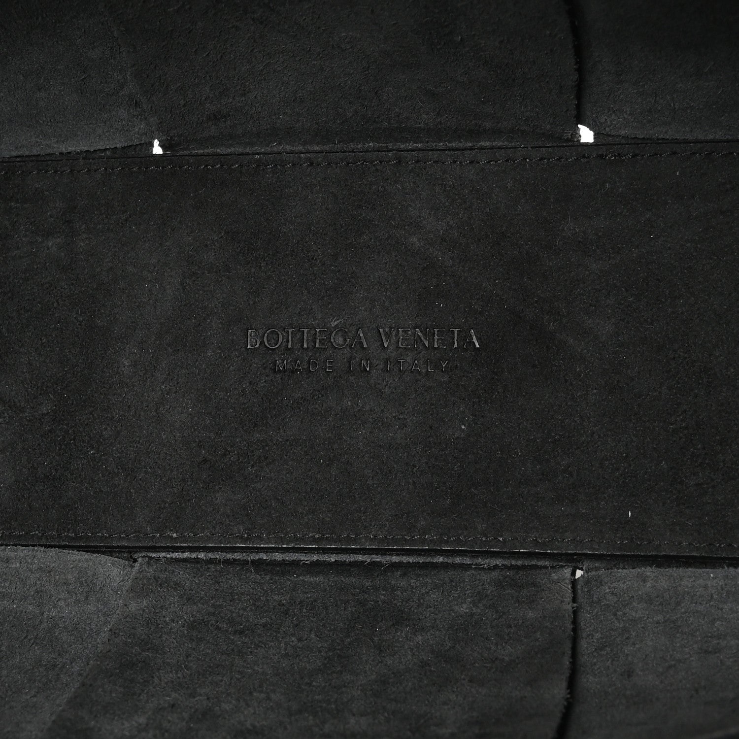 Grained Calfskin Maxi Intrecciato Mini Arco Tote Black