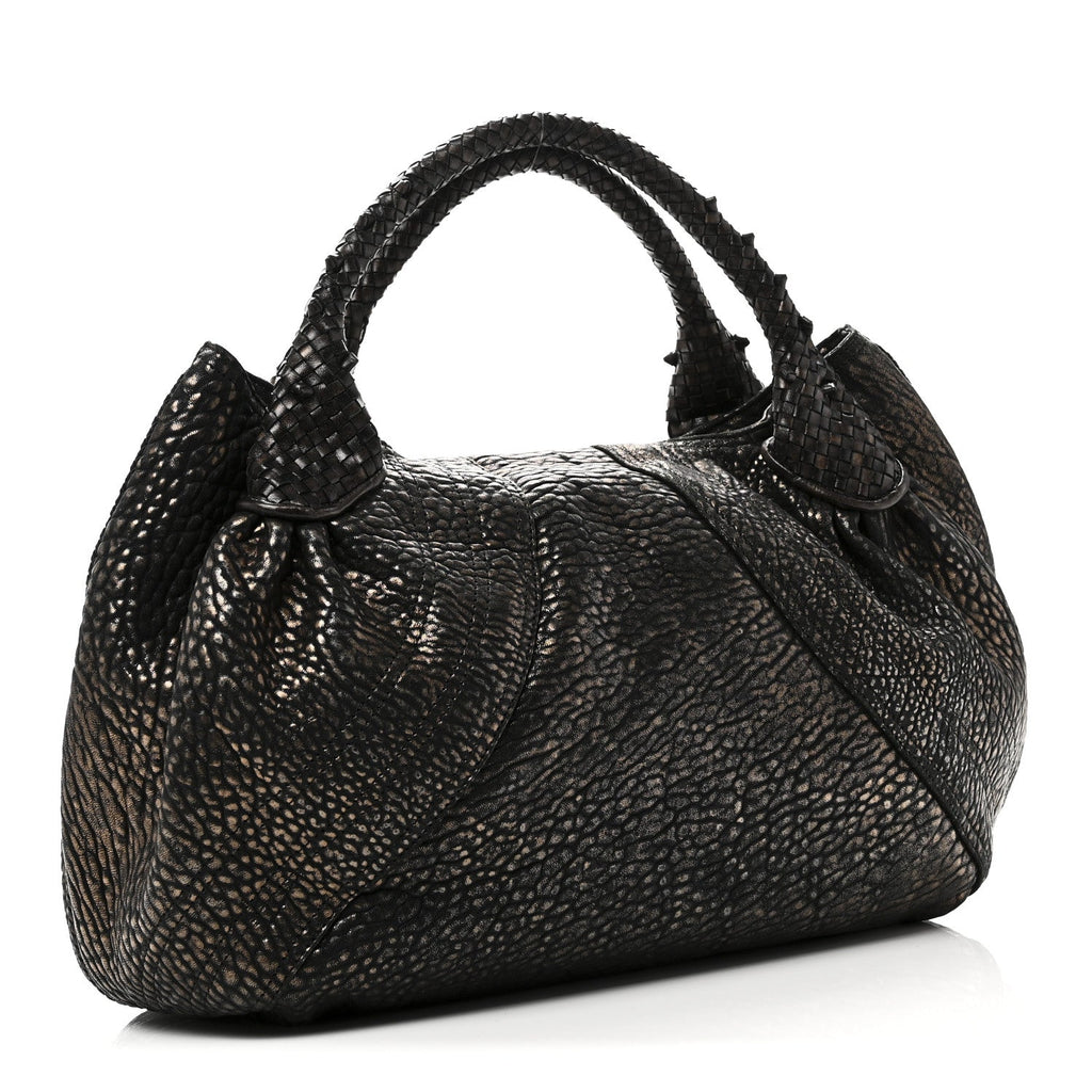 Metallic Nappa Nuvolata Bimetal Spy Bronze Black