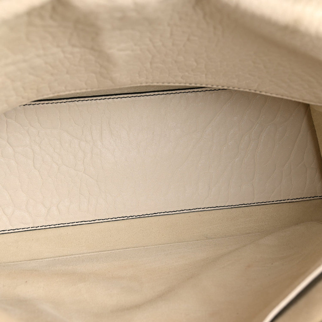 Canyon Grained Lambskin Large Lady Dior Off White