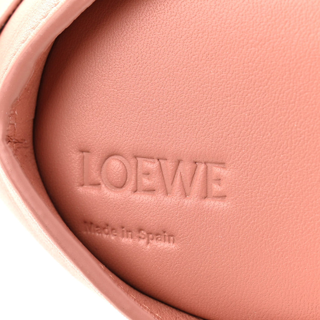 Calfskin Shearling Small Bunny Shoulder Bag Peach Bloom