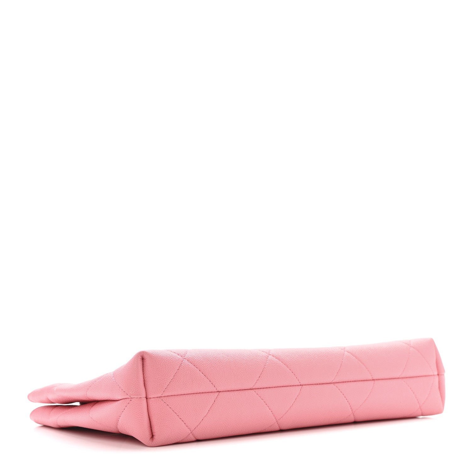 Caviar Quilted A Real Catch Clutch Pink