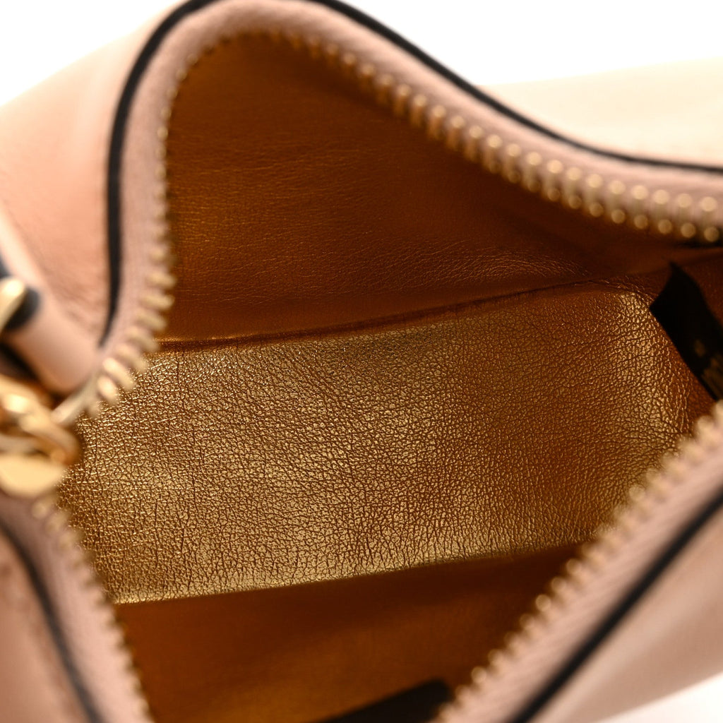 Vitello Grace Matte Nano Fendigraphy Hobo Charm Light Rose