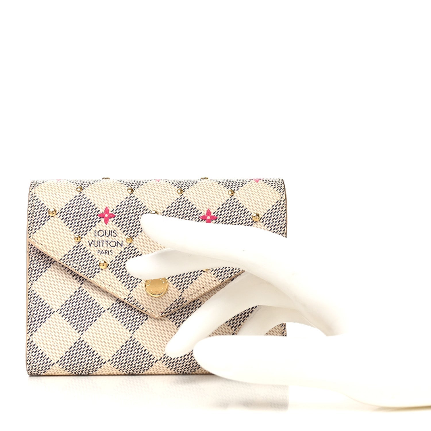 Damier Azur Studded Victorine Wallet